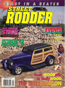 STREET RODDER 1993 SEPT - SETTING UP A HTP MIG 160, 3-SPEED TO 6-SPEED SWAP